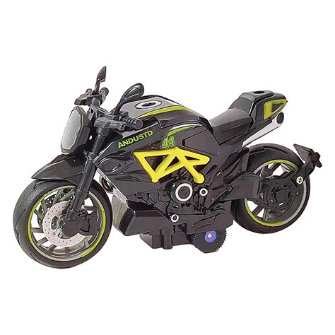 VGRASSP 1:14 Scale Model Pull Back Action Die Cast Superbike Toy ...