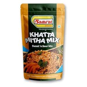 Samrat Khatta Meetha Mix Namkeen – Sweet & Tangy Indian Snack | Crunchy ...
