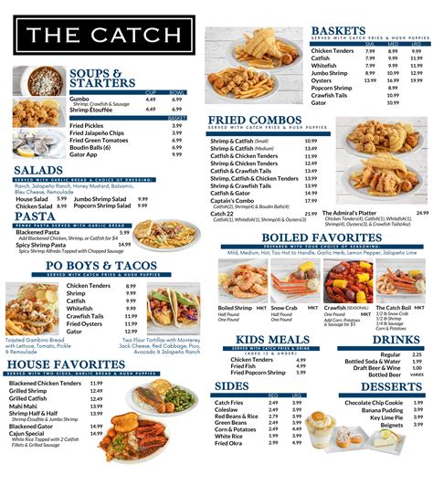 MENU | The Catch
