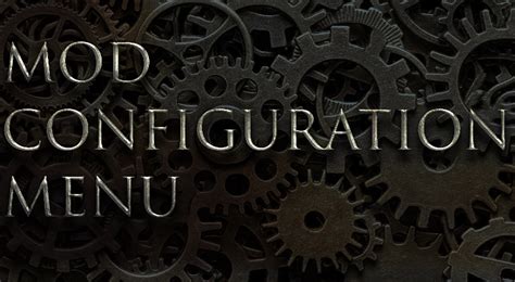 Image result for Mod Configuration Menu F4