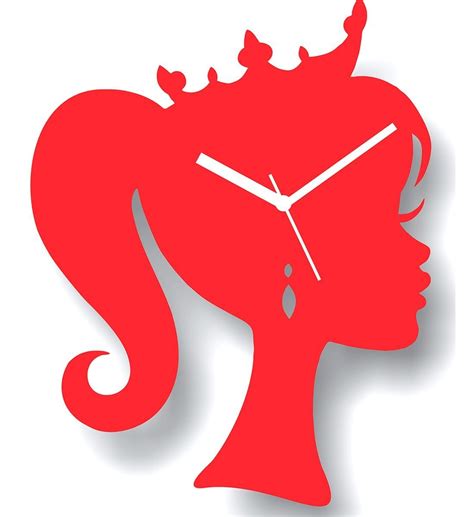 e-Vogue Red Princess Wall ClockRed : Amazon.in