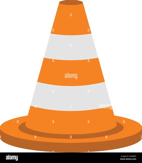 Traffic cone icon, flat style Stock Vector Image & Art - Alamy