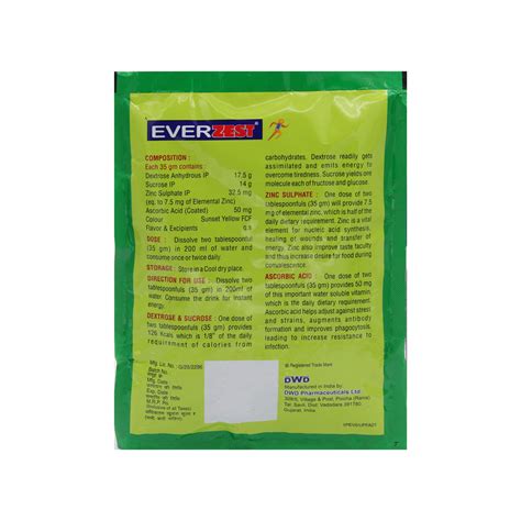 Everzest Tangy Orange Flav Sachet 105gm Price, Uses, Side Effects ...