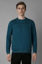 Buy Men Casual Green Print Sweatshirt Online - 39689913 | Louis Philippe