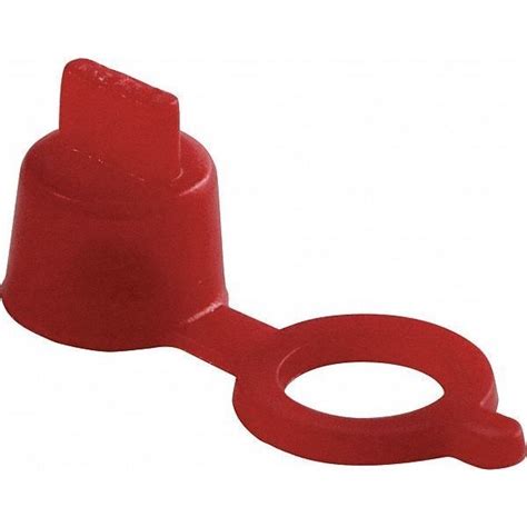 Heritage Industrial Grease Fitting Cap Dome, Red H88004 | Zoro