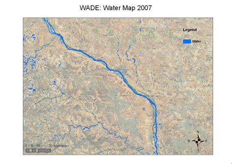 ESA - Water body map around the Niger River