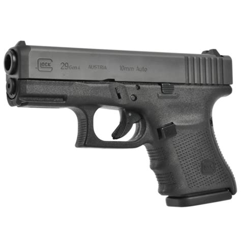 Glock 29 Gen 4 LE 10mm Subcompact Pistol with Fixed Sights, (2) 10rd ...