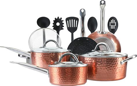 15 Piece Kitchen Cookware Sets Non stick Granite India | Ubuy