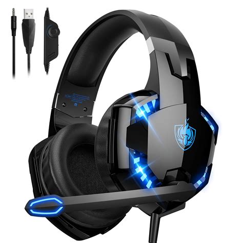PHOINIKAS PC Gaming Headset, G2000 Stereo Gaming Wired Headphones for ...