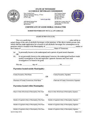 Fillable Online state of tennessee alcoholic beverage commission ...