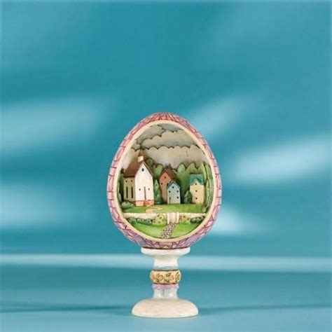 Jim Shore Easter Church Egg Diorama - Small Town, Big Blessings : Amazon.in