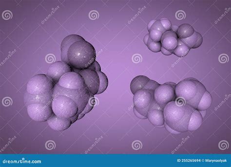 Carnitine, Vitamin B11, Molecular Structures, 3d Rendering, Structural Chemical Formula And ...