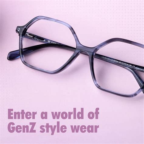 Buy Silver Black Half Rim Geometric OJOS OJOS OJ E14439-C3 Eyeglasses ...