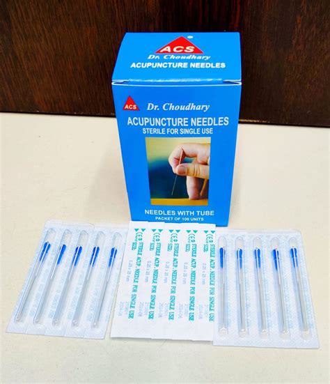 ACUPUNCTURE NEEDLES (Size 0.25 x 13) PACK 100 NEEDLES : Amazon.in ...