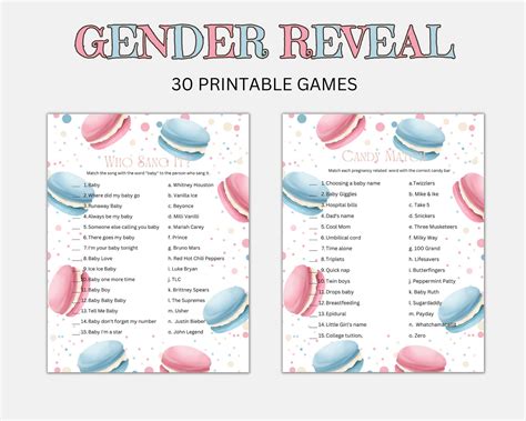 Gender Reveal Games Bundle, Gender Reveal Party, Gender Reveal Games ...