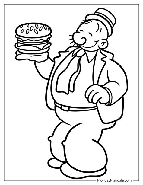 20 Popeye Coloring Pages (Free PDF Printables)