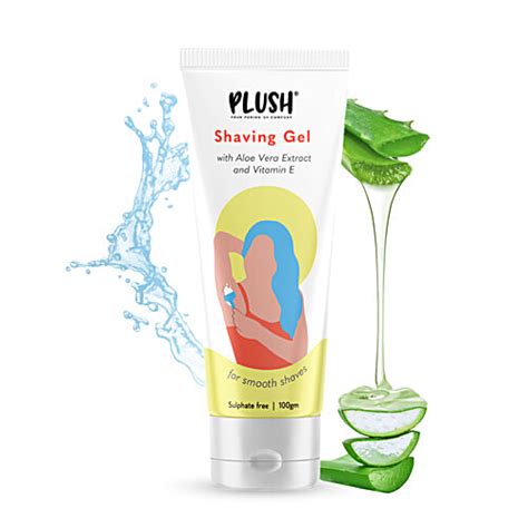 Buy Plush Shaving Gel For Women With Aloe Vera & Vitamin E Extracts ...