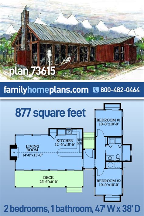 Rustic One Room Cabin Floor Plans Modern Rustic Cabin Plan With Lots
