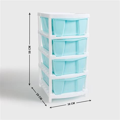 Buy Omnia Polypropylene 4-Tier Drawer from Home Centre at just INR 1299.0