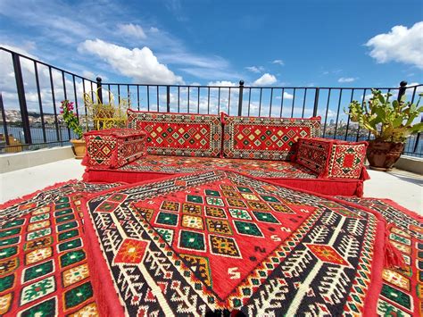 Turkish Floor Sofa Set, Floor Cushions, Traditional Floor Couches, Fre ...