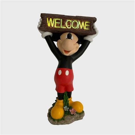 Disney 22.25 Mickey Mouse Solar ResinStone India | Ubuy