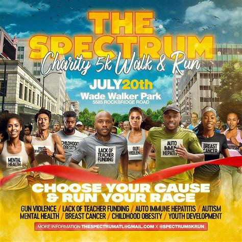 The Spectrum Charity 5K Walk & Run, Wolf Creek Amphitheater, Atlanta ...
