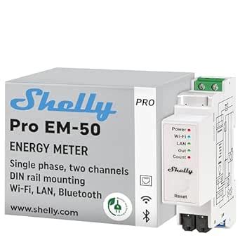 Shelly Pro EM 50A | Wi-Fi & LAN Energy Meter with Contactor Control ...