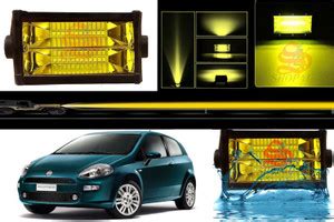 SHOP4U 24 LED 72 Watt Yellow Fog Light for Fiat Punto Headlight Car ...
