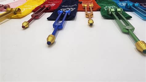 YANTRA Chakra Tuning Fork Set of 8 Color Coded India | Ubuy