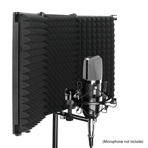 Foldable Microphone Isolation Shield Studio Recording Isolation Shield ...