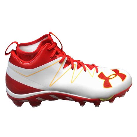 Buy Under Armour Men's Team Spine Nitro Mid Mc Football Cleats White ...