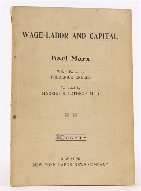 Wage-Labor and Capital by Marx, Karl: Good PAPERBACK (1917) | Flamingo ...