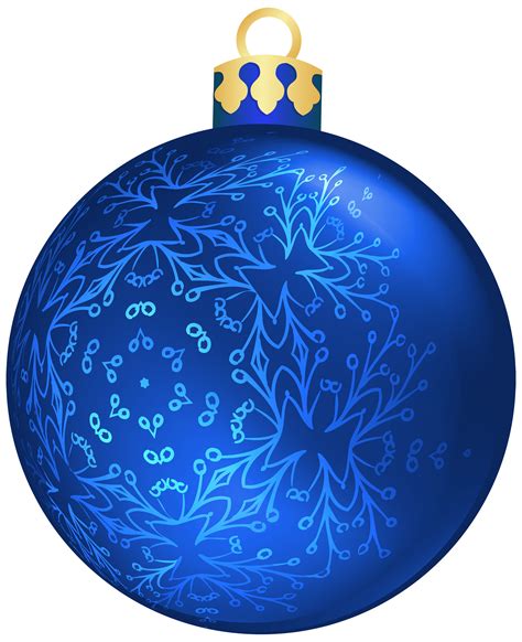 Blue Christmas Ornaments Clipart