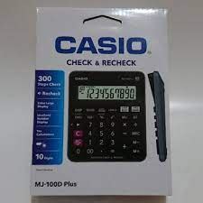 Casio MJ-100D 150 Steps Check and Correct Desktop Calculator with ...
