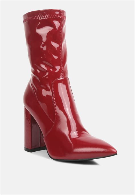 London Rag | Block Heel Ankle Boot – London Rag India