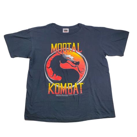 Vintage 1992 Mortal Kombat Video Game T Shirt Midway… - Gem
