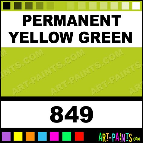 Permanent Yellow Green Colors Oil Paints - 849 - Permanent Yellow Green ...