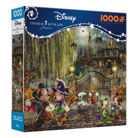 Ceaco - Thomas Kinkade - Disney - Mickey and Minnie Halloween - 1000 ...