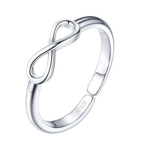HighSpark Eternal Infinity Toe Ring - Band Ring - 925 Sterling Silver ...