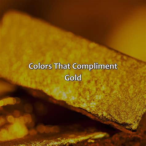 Image result for Gold Complementary Color