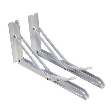 Atoz prime 2Pcs Steel Folding Shelf Bracket Showcase Extensions Support ...