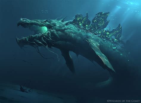 ArtStation - Slinn Voda, the Rising Deep - Magic the Gathering
