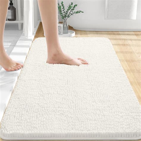 OLANLY Bathroom Rugs 30x20, Extra Soft Absorbent Chenille Bath Rugs ...