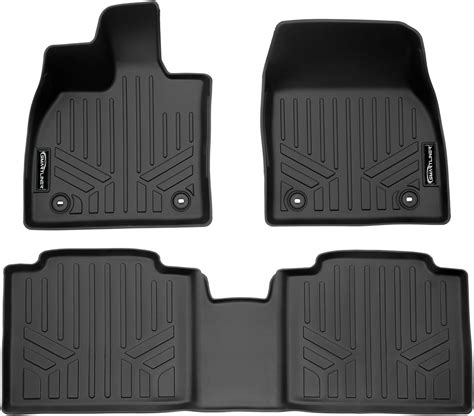 Amazon.com: SMARTLINER Custom Fit All Weather Black 2 Row Floor Mat ...