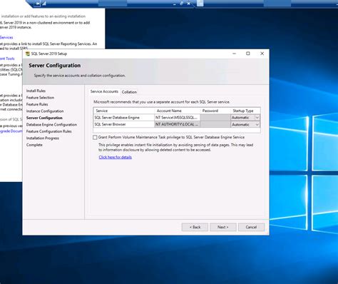 Image result for SQL Server 2019 Database Engine Configuration