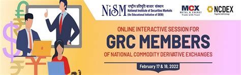 Online Interactive Session for GRC Members of National Commodity ...