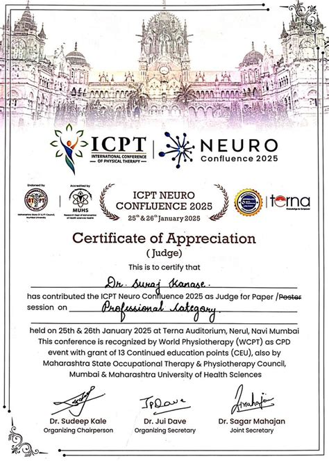 Achievement of Krishna College of Physiotherapy at ICPT NEURO ...