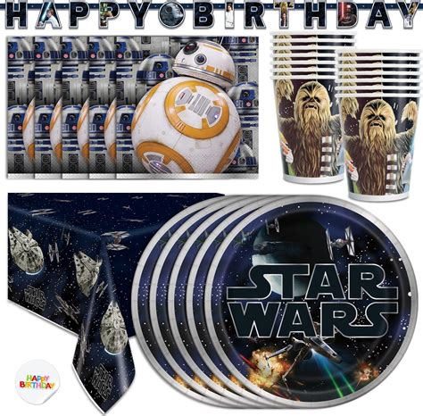 Amazon.com: Star Wars Birthday Decorations | Star Wars Party Supplies ...