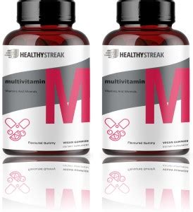 Healthy Streak Daily Multivitamin Gummies For Immunity, Energy For Men ...