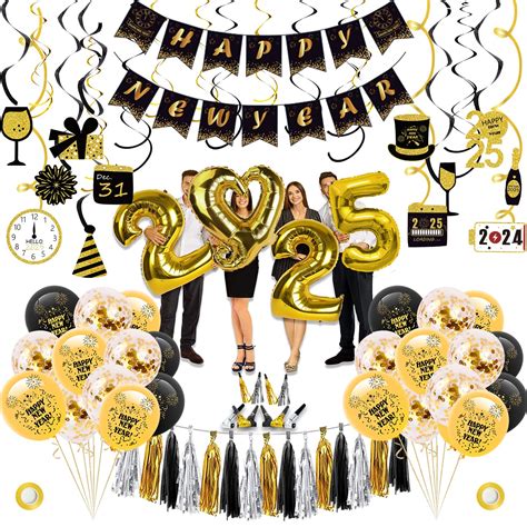 New Years Eve Party Supplies 2025 - New Years Party Decorations Pack ...